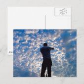Man in de wolken briefkaart (Voorkant / Achterkant)