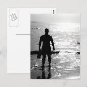 Man in de zonsopgang briefkaart (Voorkant / Achterkant)