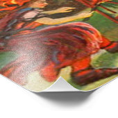 Man in de zwarte motorkap foto afdruk (Hoek)