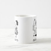 Man in duikpak om vis te voeden Tropical Fish Owne Koffiemok (Center)