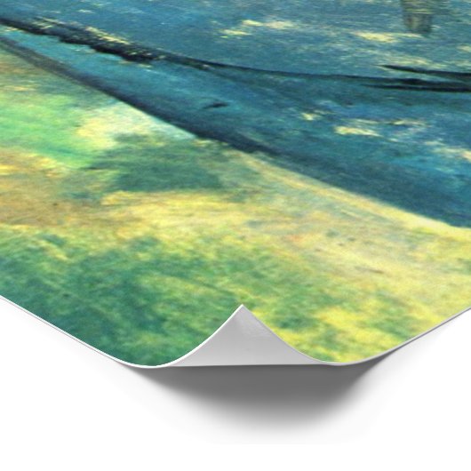 Man in een Blauwe Smock - Paul Cezanne - c1896 Poster (Hoek)