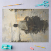 Man in een boot bij Sunset Painting Decoupage Tissuepapier (Craft)