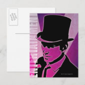 Man in een bovenste hoed briefkaart (Voorkant / Achterkant)
