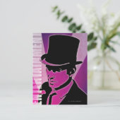 Man in een bovenste hoed briefkaart (Staand voorkant)
