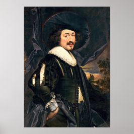 Man in een breed opgezet Pet - Jan Cossiers Fine A Poster