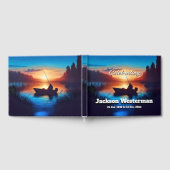 Man in een Gevist boot bij Sunset Memorial Gastenboek (Volledig)