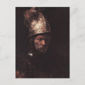 Man in een Golden Helmet Briefkaart (Voorkant)