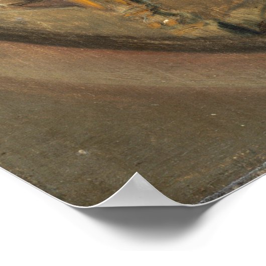 Man in een groot Pet - Frans Hals Fine Art Poster (Hoek)