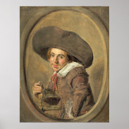 Man in een groot Pet - Frans Hals Fine Art Poster