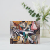 Man in een Hammock | Albert Gleizes | Briefkaart (Staand voorkant)