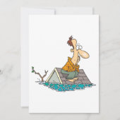 Man in een overstroming kaart (Voorkant)