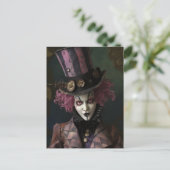 Man in een slokdarm briefkaart (Staand voorkant)