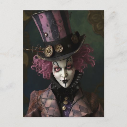 Man in een slokdarm briefkaart (Voorkant)