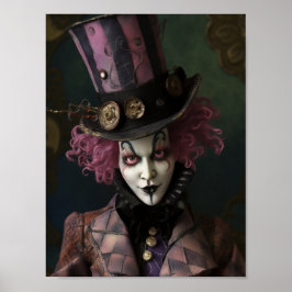 Man in een slokdarm poster