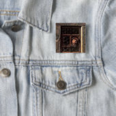 Man in een venster, 1653 vierkante button 5,1 cm (In situ)