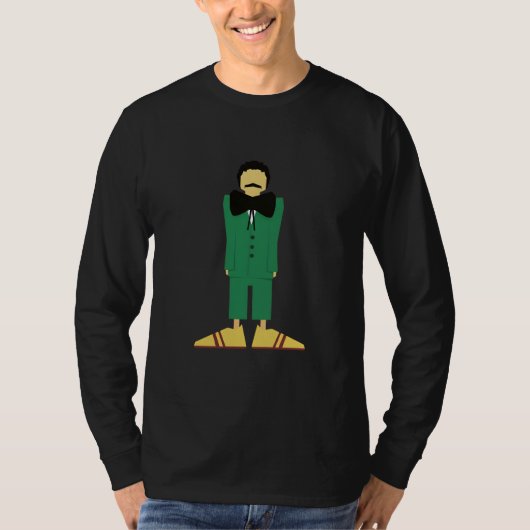  Man in Green Suit Art Retro Abstract T-shirt (Voorkant)