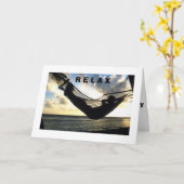 **MAN IN HANGMAT***-ONTSPAN EN GENIET VAN JE VERJA KAART (Gele Bloem)