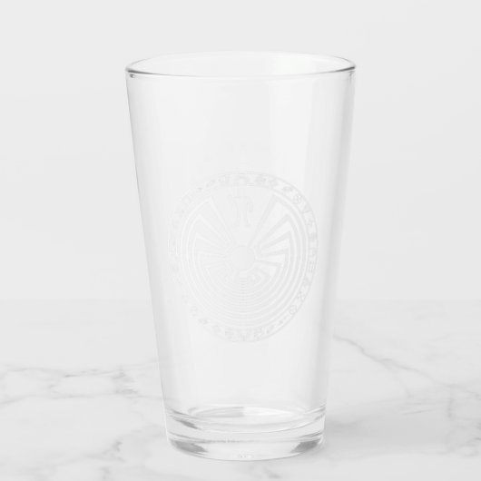 Man in het doolhof glas (Achterkant)