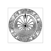 MAN IN HET DOOLHOF - ornamenten ring Rubberstempel (Afrduk)