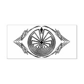 MAN IN HET DOOLHOF - tribaal tattoo lijst I Rubberstempel (Afrduk)