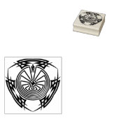 MAN IN HET DOOLHOF - tribaal tattoo lijst II Rubberstempel (Gestempeld)