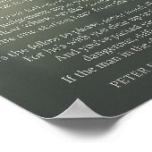 Man in het glas – Inspirerend Quote Poster (Hoek)