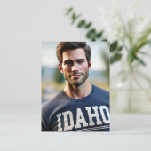 Man in het Idaho shirt Briefkaart (Staand voorkant)