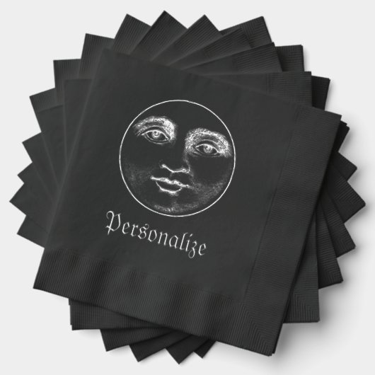 man in het maangezicht folie servetten (Insitu (Gestapeld))