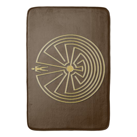 MAN IN HET MASISgoud + uw achtergrond Badmat (Voorkant Verticaal)