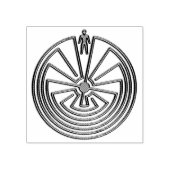 MAN IN HET MASISgoud + uw achtergrond Rubberstempel (Afrduk)