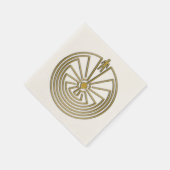 MAN IN HET MASISgoud + uw achtergrond Servet (Hoek)