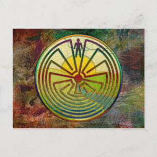 MAN IN HET MASISlandschap + uw achtergrond Briefkaart