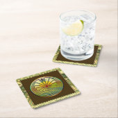 MAN IN HET MASISlandschap + uw achtergrond Kartonnen Onderzetters (Insitu)