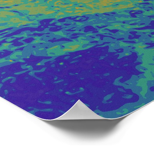 MAN IN HET MASISlandschap + uw achtergrond Poster (Hoek)