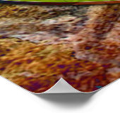 MAN IN HET MASISlandschap + uw achtergrond Poster (Hoek)