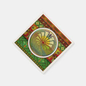 MAN IN HET MASISlandschap + uw achtergrond Servetten (Hoek)