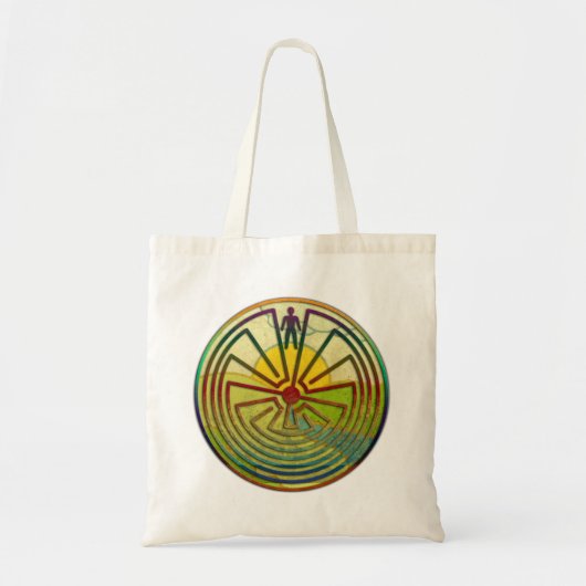 MAN IN HET MASISlandschap + uw achtergrond Tote Bag (Voorkant)