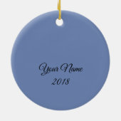 Man in het Mon Ceramic Ornament (Achterkant)