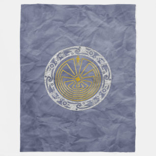 MAN IN HET ornament MAZE + uw achtergrond Fleece Deken