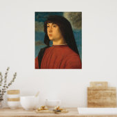 Man in het Rood - Giovanni Bellini Fijne Kunstpost Poster (Keuken)