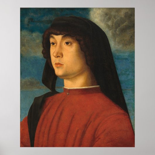 Man in het Rood - Giovanni Bellini Fijne Kunstpost Poster (Voorkant)