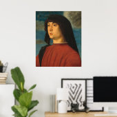 Man in het Rood - Giovanni Bellini Fijne Kunstpost Poster (Thuiskantoor)