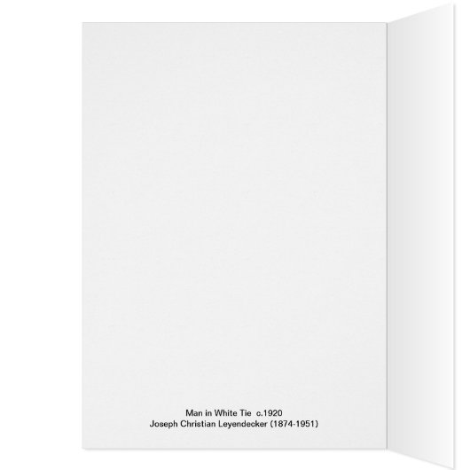 Man in het witte Stropdas door Leyendecker (Binnen (Links))