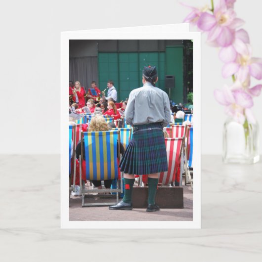 Man in kilt kaart (Orchidee)