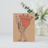 Man in liefde briefkaart (Staand voorkant)