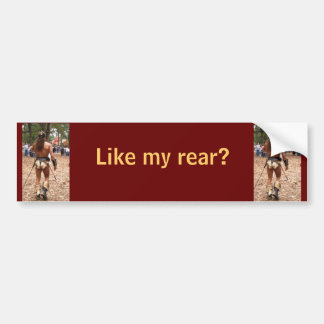 Man in linnen doek Zoals mijn achterste Bumpersticker