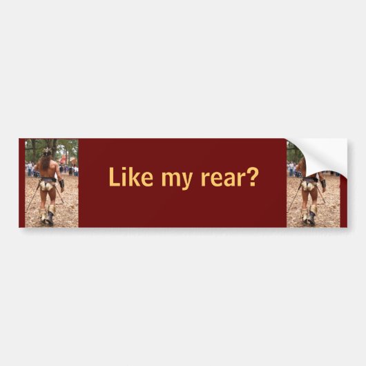 Man in linnen doek Zoals mijn achterste Bumpersticker (Voorkant)