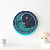 Man in maan grote klok (Huis)