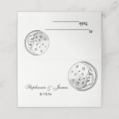 Man in maan sterren escort kaarten place cards plaatskaartje (Buitenkant ongevouwen)