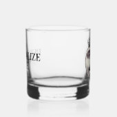  man in Moon Bartender Mustache Bow stropdas Whisky Glas (Links)
